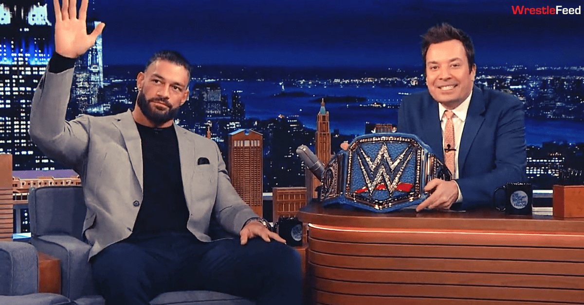 WWE Universal Champion Roman Reigns On The Tonight Show Starring Jimmy Fallon March 30 2022 WrestleFeed App
