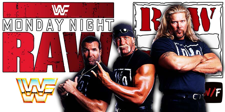 nWo - New World Order Hollywood Hulk Hogan Scott Hall Kevin Nash RAW Article Pic 1 WrestleFeed App