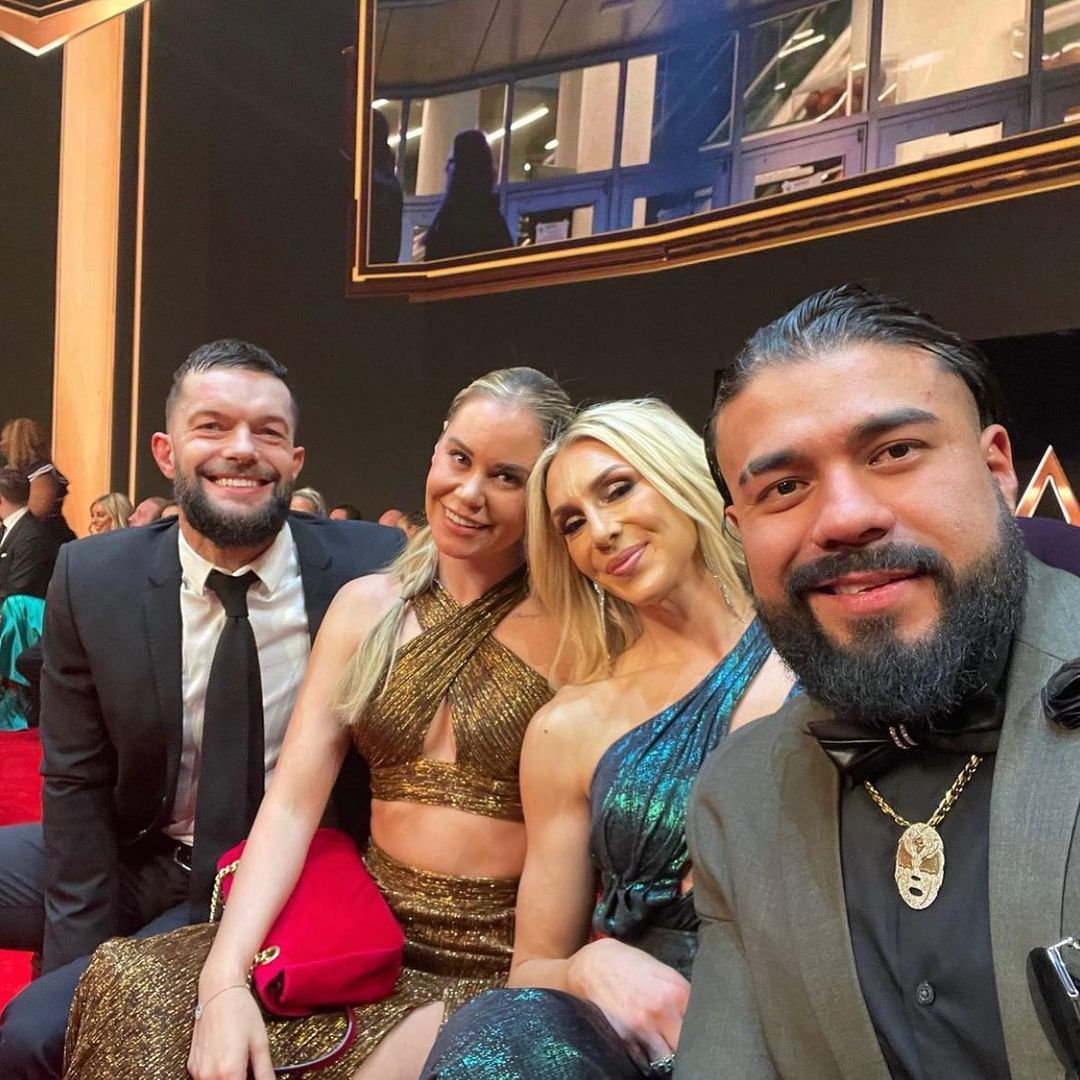AEW Wrestler Andrade El Idolo At The WWE Hall Of Fame 2022 Ceremony