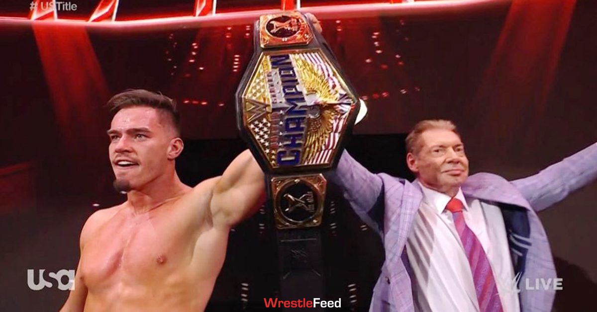Austin Theory Wins The United States Championship On WWE RAW Vince McMahon WrestleFeed App