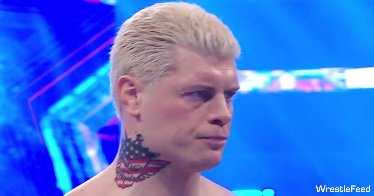 Cody Rhodes got the Nightmare family logo tattooed in his neck Lets hope  they wont turn on him tonight  rSquaredCircle