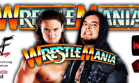 Drew McIntyre defeats Happy Baron Corbin WrestleMania 38 WrestleFeed App
