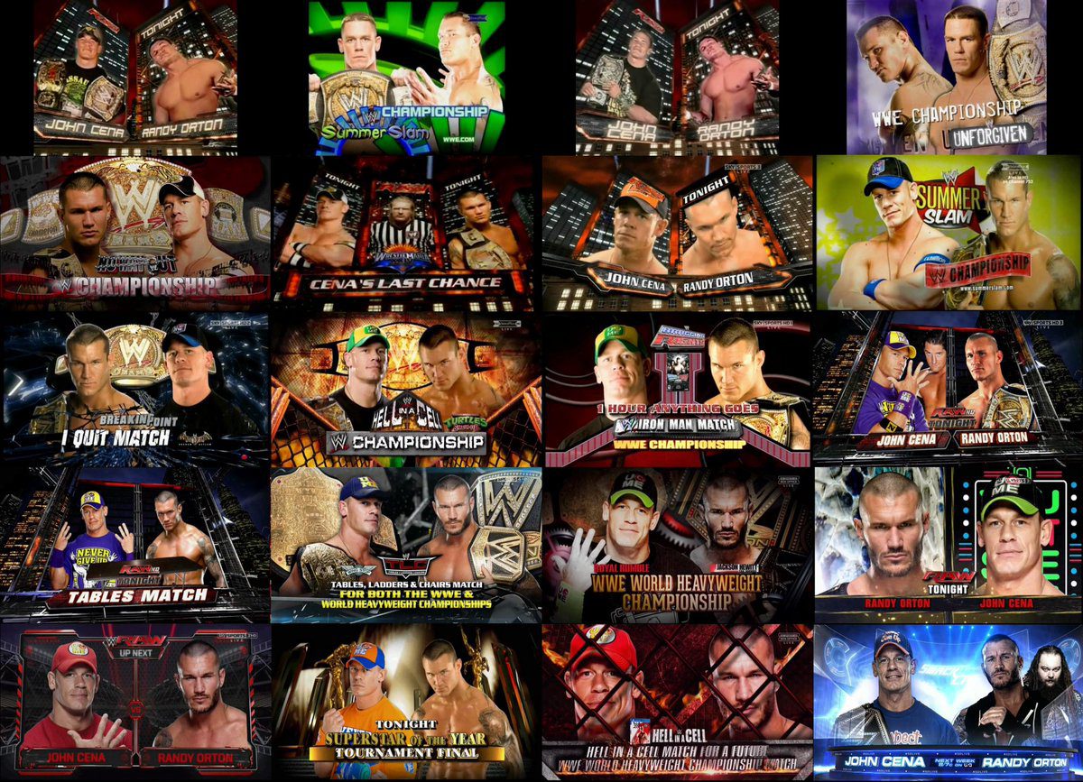 John Cena Randy Orton Rivarly All Singles Matches In WWE