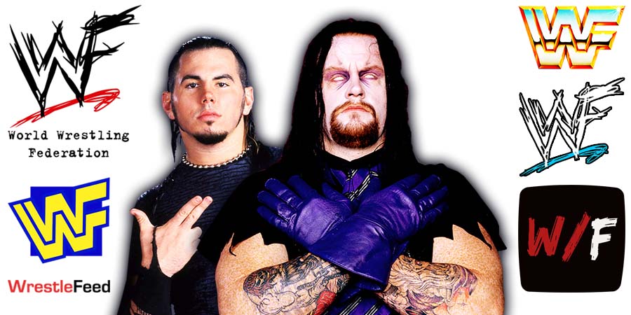 Matt Hardy & The Undertaker WWF WWE Article Pic WrestleFeed App