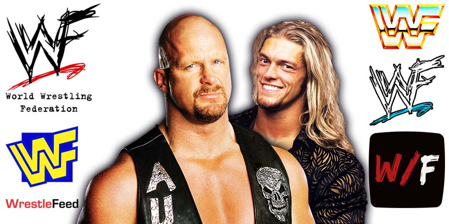 Stone Cold Steve Austin & Edge WWF Article Pic WrestleFeed App