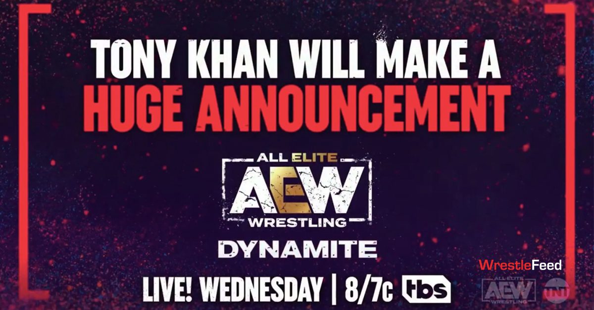 Tony Khan Will Make A Huge Announcement AEW Dynamite Graphic WrestleFeed App