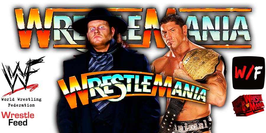 Undertaker vs Batista WM23 WrestleMania WWE Article Pic WrestleFeed App