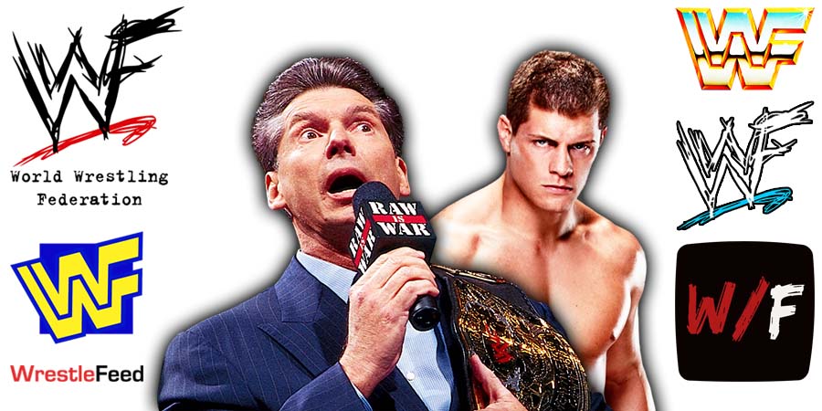 Vince McMahon & Cody Rhodes WWE Article Pic WrestleFeed App