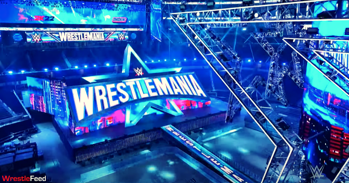 WrestleMania 38 Set Banner WrestleFeed App