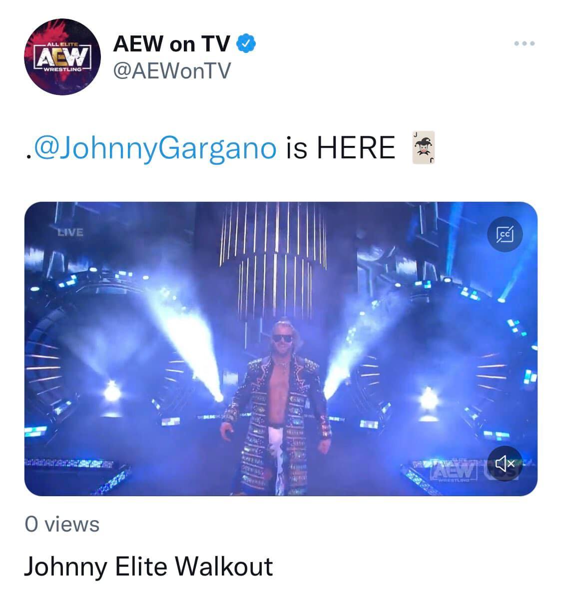 AEW On TV Twitter Account Botched John Morrison's Name When He Debuted On Dynamite