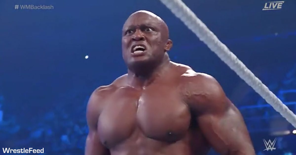 Bobby Lashley Angry Face WrestleMania Backlash 2022 WrestleFeed App