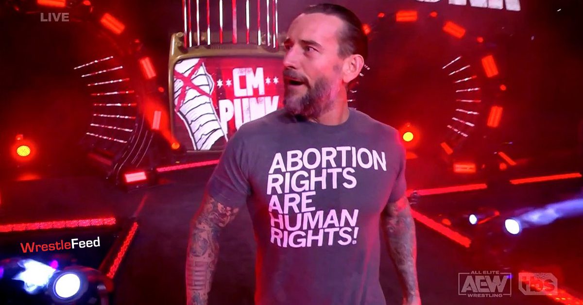 CM Punk Abortion Rights Are Human Rights T Shirt AEW Dynamite May 18 2022 WrestleFeed App