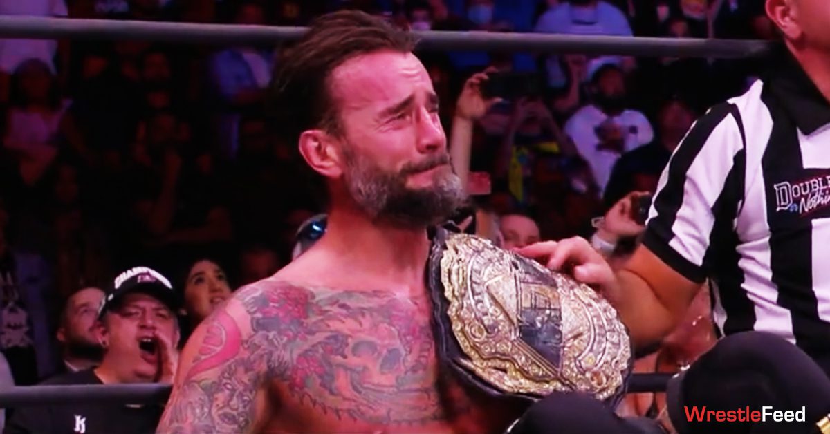 CM Punk Wins The AEW World Championship Emotional Face Crying Double Or Nothing 2022 WrestleFeed App