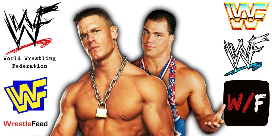 John Cena & Kurt Angle WWE WWF Article Pic WrestleFeed App