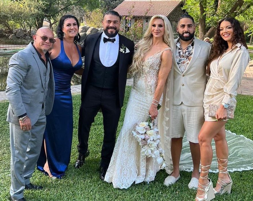 Rey Mysterio Unmasked At Charlotte Flair Andrade El Idolo Wedding