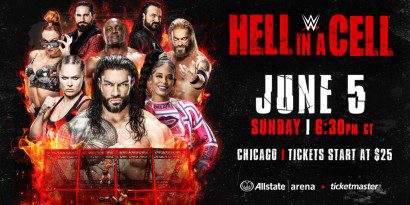 WWE Hell In A Cell 2022 Original Poster With Roman Reigns