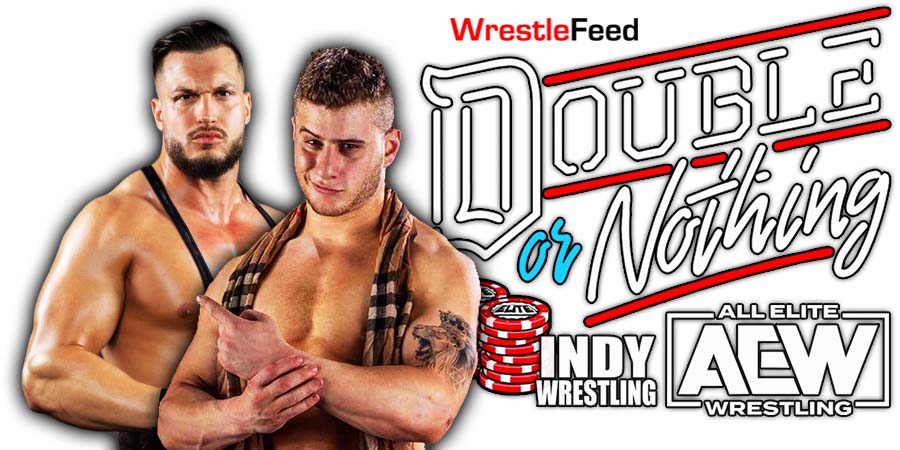 Wardlow defeats MJF AEW Double Or Nothing 2022 WrestleFeed App
