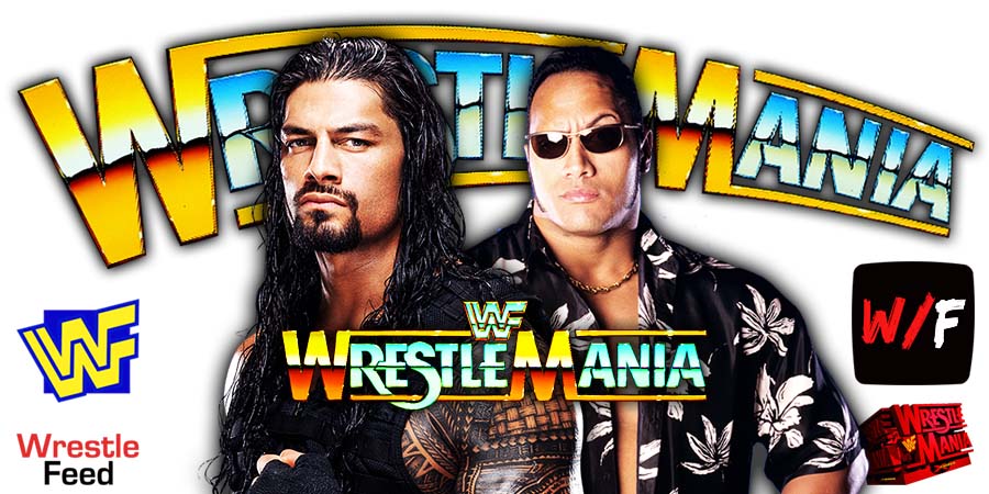 Roman Reigns vs The Rock WrestleMania 39 4 WrestleFeed App