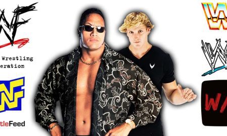 The Rock & Logan Paul WWE Article Pic WrestleFeed App