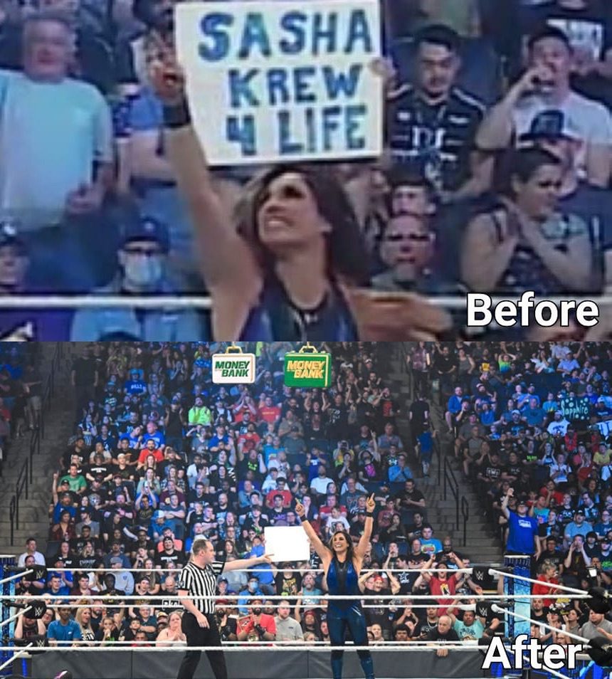 WWE Edits Sasha Banks Sign On SmackDown During Raquel Rodriguez Match