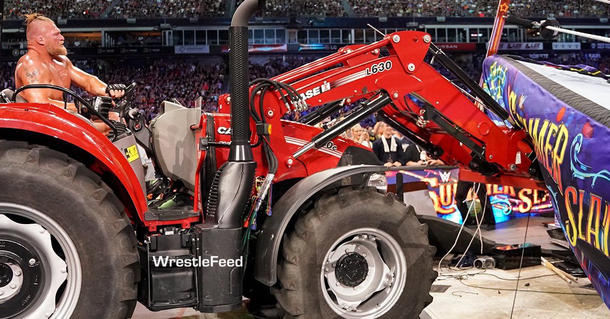 WWE 2K22 Mod Adds Brock Lesnar's SummerSlam Tractor