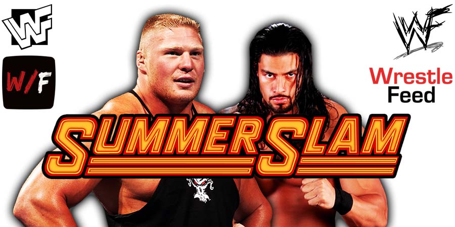 Brock Lesnar vs Roman Reigns SummerSlam 2022 Title Match WrestleFeed App