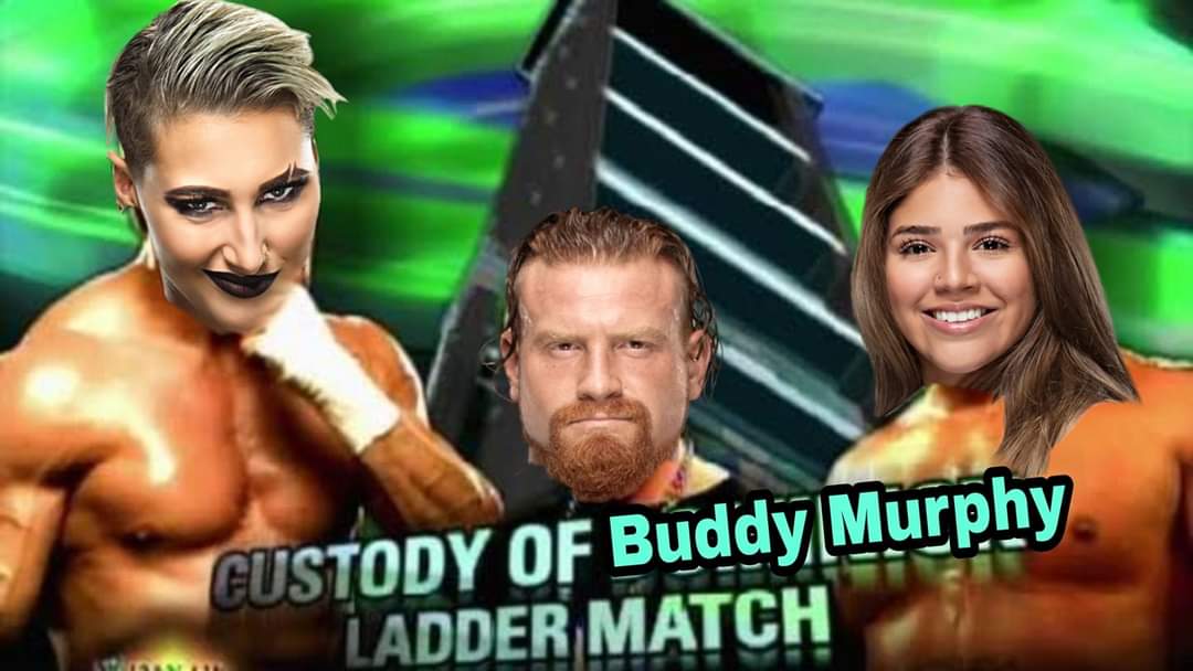 Rhea Ripley vs Aalyah Mysterio Custody Of Buddy Murphy Matthews Ladder Match WWE Meme