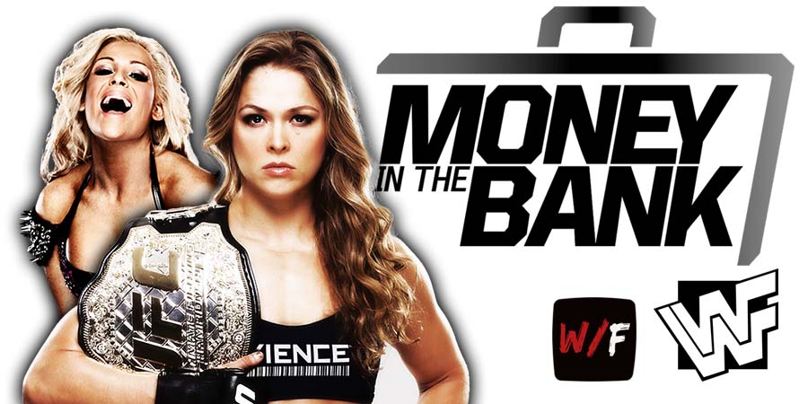 Ronda Rousey vs Natalya WWE Money In The Bank 2022 PPV WrestleFeed App