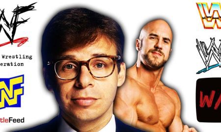 Tony Khan Rick Morranis & Cesaro Article Pic WrestleFeed App