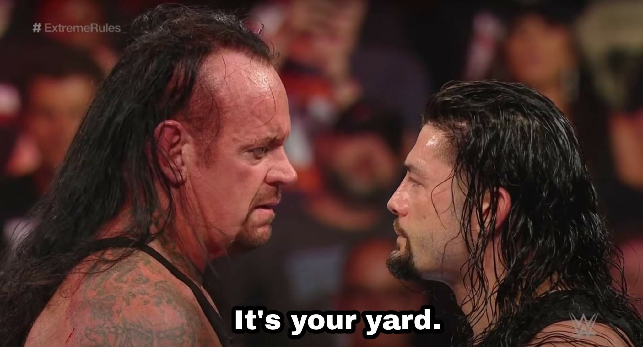 Undertaker Roman Reigns It's Your Yard WWE Extreme Rules 2019