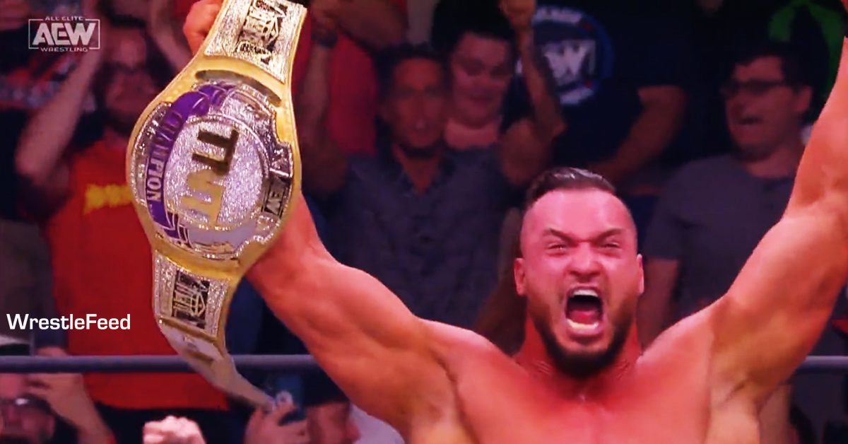 Wardlow wins TNT Championship AEW Dynamite July 6 2022 WrestleFeed App