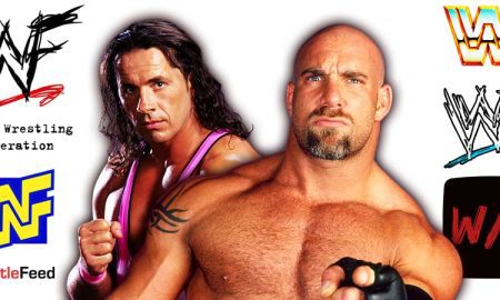 Bret Hart & Goldberg WCW WWF Article Pic 2 WrestleFeed App