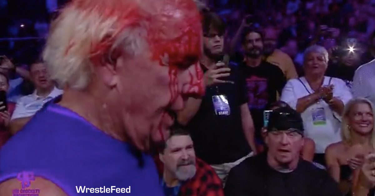 Ric Flair Bleeding Blood Busted Open The Undertaker Shocked Last Match WrestleFeed App