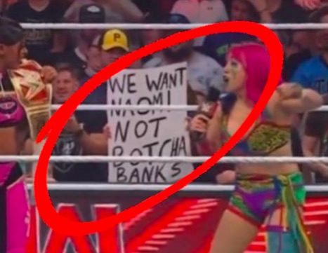 Botcha Banks Sign Confiscated During WWE RAW