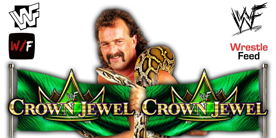 Jake Roberts The Snake WWF Crown Jewel 2022 WWE PPV WrestleFeed App