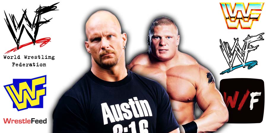Stone Cold Steve Austin & Brock Lesnar WWF 1997 & 2002 WrestleFeed App