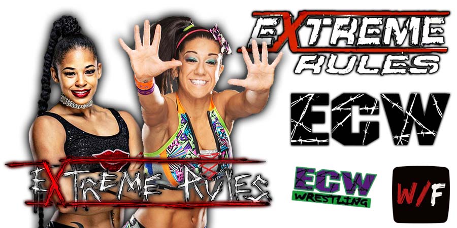 Bianca Belair defeats Bayley at Extreme Rules 2022 WrestleFeed App