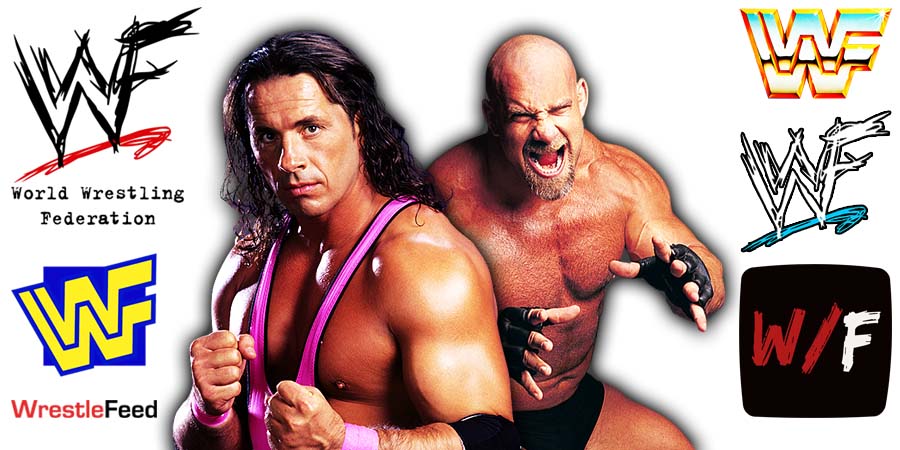 Bret Hart & Goldberg WCW WWF Article Pic 5 WrestleFeed App