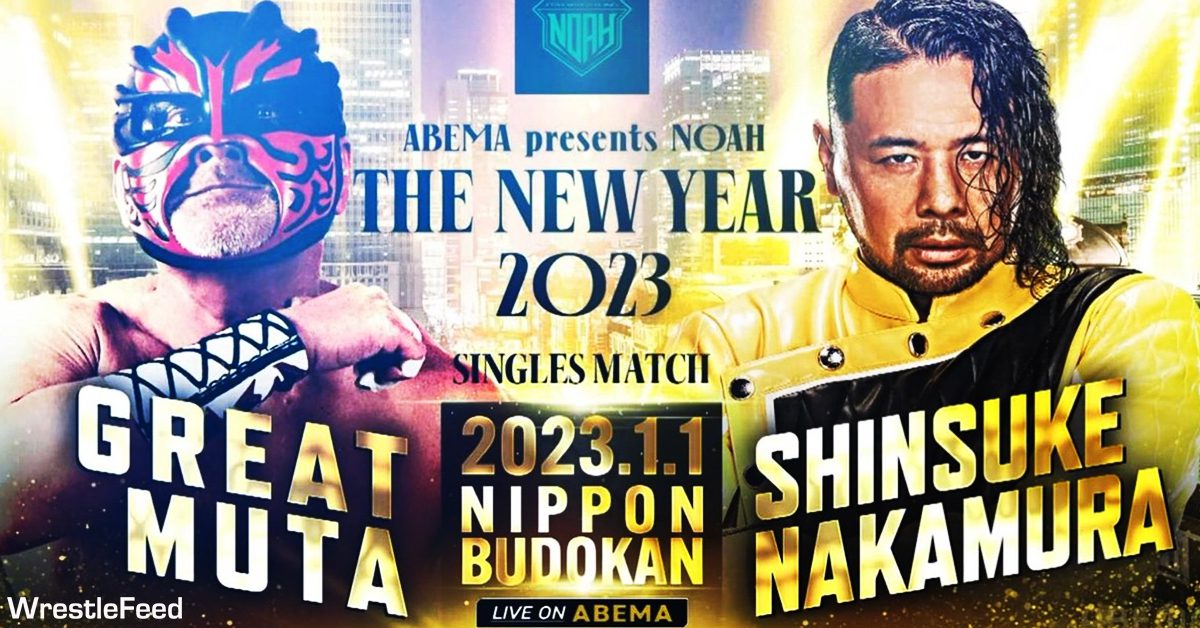 Great Muta vs Shinsuke Nakamura 2023 Graphic WrestleFeed App