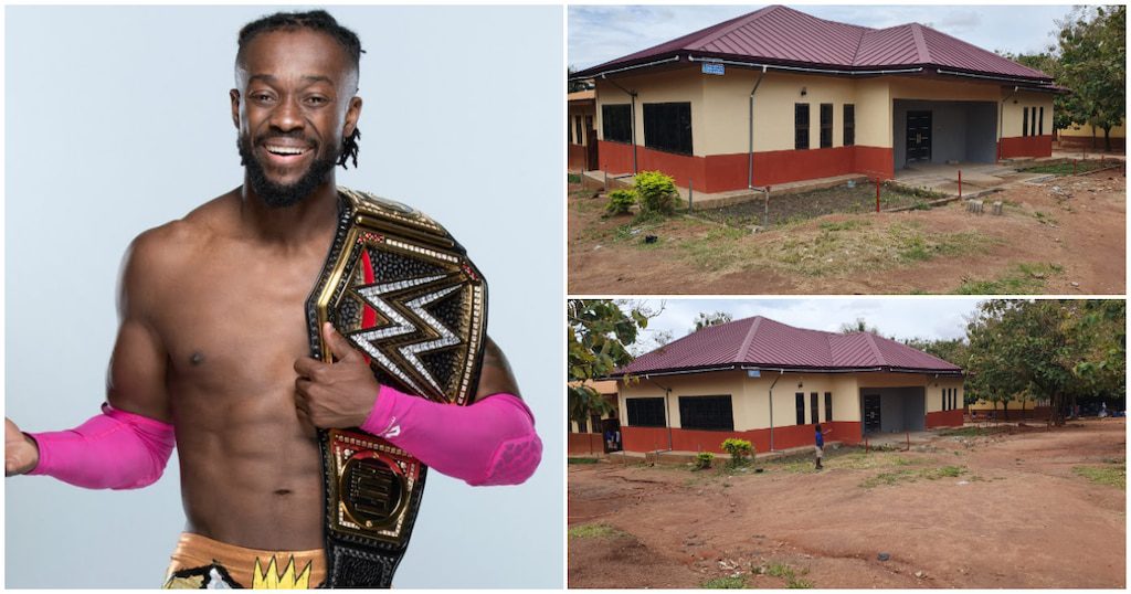 Kofi Kingston Ghana CLICK for Quality Education Foundation computer lab library center