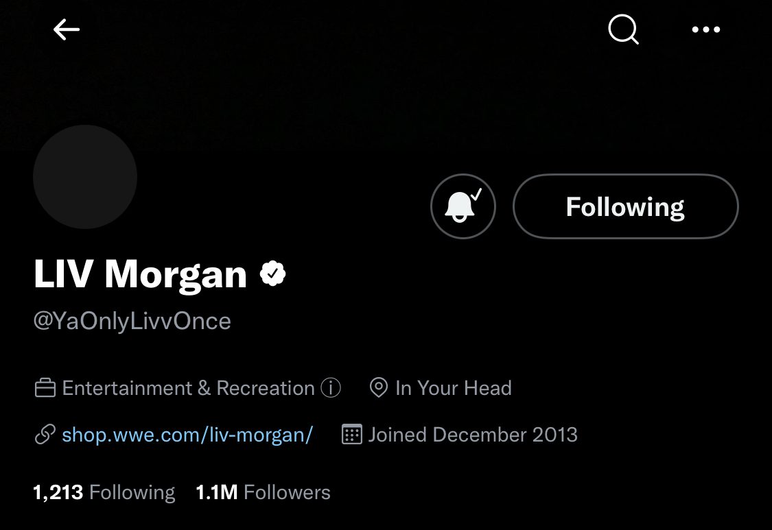 Liv Morgan Black Twitter Profile After WWE Extreme Rules 2022 Loss