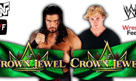 Roman Reigns vs Logan Paul WWE Crown Jewel 2022 Match WrestleFeed App