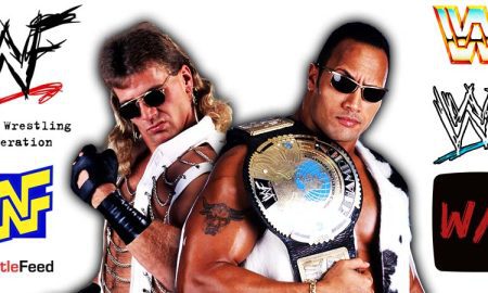 Shawn Michaels HBK & The Rock Dwayne Johnson WWF Article Pic WrestleFeed App