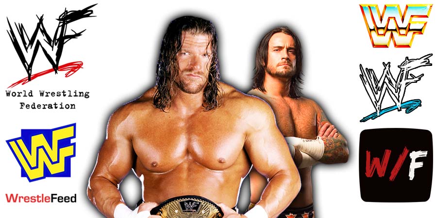 Triple H & CM Punk WWF WWE Article Pic 4 WrestleFeed App