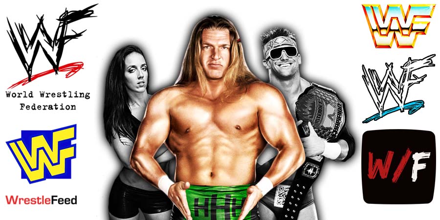 Triple H with Chelsea Green & Zack Ryder Matt Cardona Article Pic WrestleFeed App