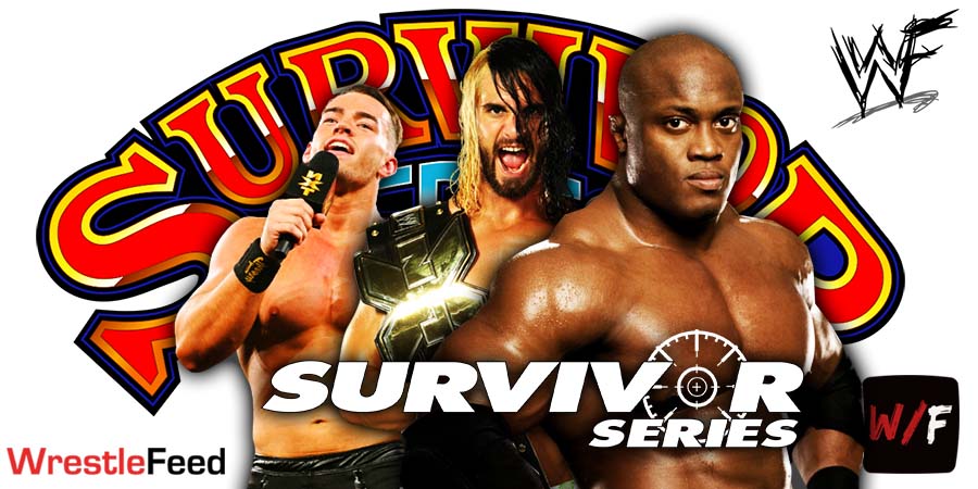 Austin Theory defeats Seth Rollins Bobby Lashley Survivor Series 2022 WrestleFeed App