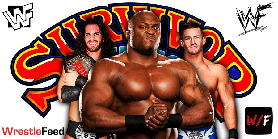 Austin Theory defeats Seth Rollins Bobby Lashley WWE Survivor Series 2022 WrestleFeed App