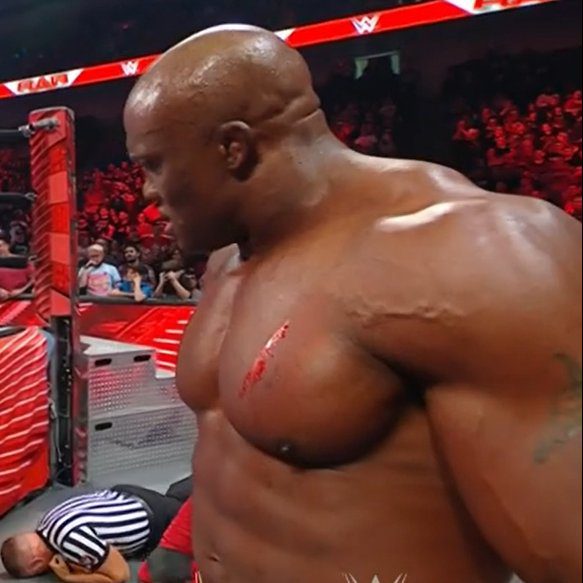 Bobby Lashley Red Cut On Chest