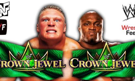 Brock Lesnar vs Bobby Lashley Crown Jewel 2022 WWE 5 WrestleFeed App