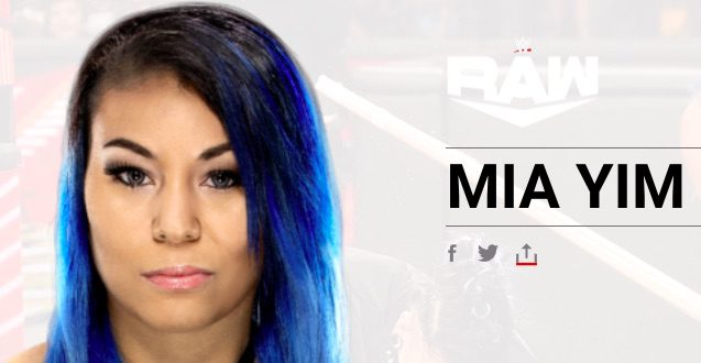 Michin name changed back to Mia Yim on WWE website